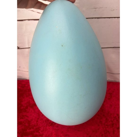 Vtg Grand Venture Easter Eggs Blow Mold 14"‎ Set of 2 Light Blue Green - Picture 10 of 16